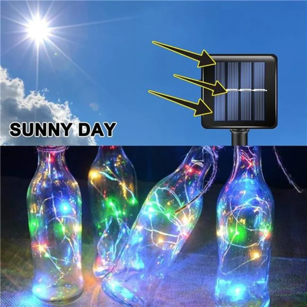 Outdoor Solar String Lights Fairy 120 LED Copper Wire Waterproof Garden Decor